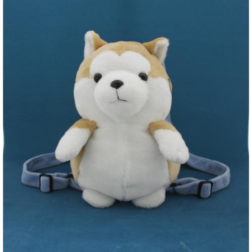 ＜大館能代空港＞秋田犬ぬいぐるみリュック（ブルー）