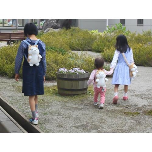 ＜大館能代空港＞秋田犬ぬいぐるみポシェット