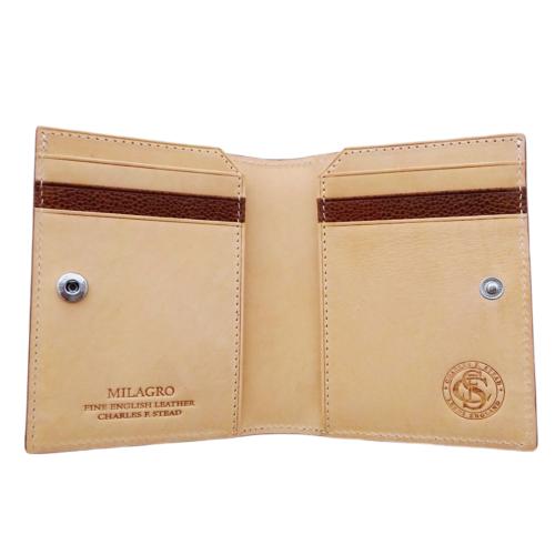 ＜ミラグロ＞英国Charles F Stead社製レザー・スリムウォレット