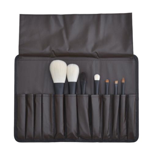 ＜白鳳堂＞黒檀7本セット(牛革ケース付)