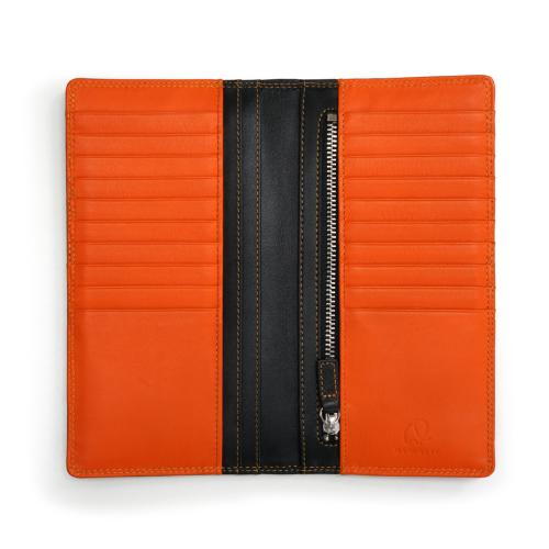 ＜MYWALIT＞バイカラー・ブレストウォレット（長財布）