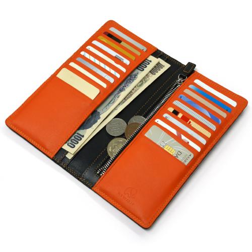 ＜MYWALIT＞バイカラー・ブレストウォレット（長財布）