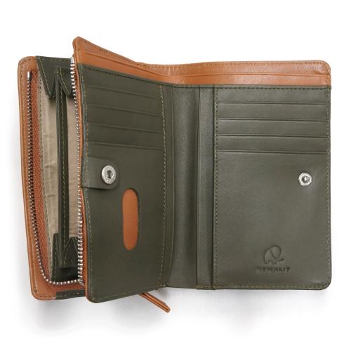 ＜MYWALIT＞ミドルウォレット（二つ折り財布）