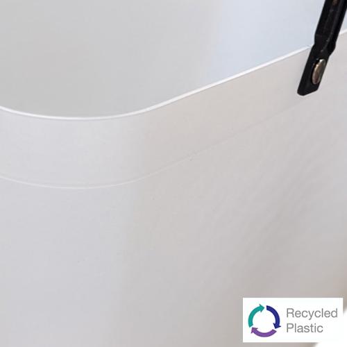 ＜HINZA＞スウェーデン製エコバッグ 再生プラスチック マットクリア