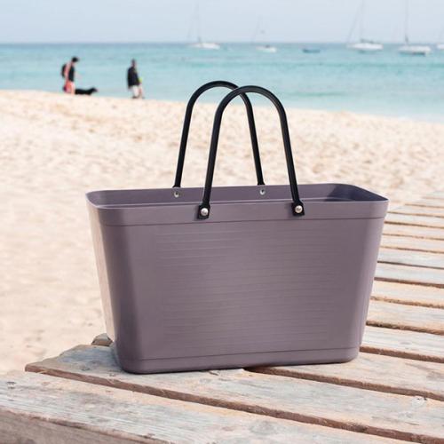 ＜HINZA＞スウェーデン製エコバッグ プラム