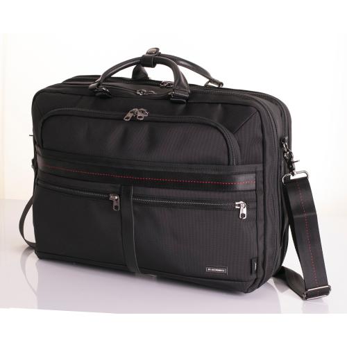 ＜HIDEO WAKAMATSU＞ルーバー 超強力ナイロン 横型ビジネスバッグ