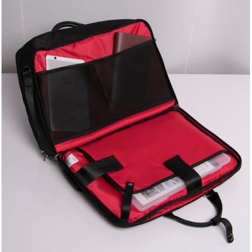 ＜HIDEO WAKAMATSU＞ルーバー 超強力ナイロン 横型ビジネスバッグ