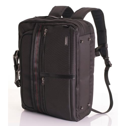 ＜HIDEO WAKAMATSU＞ルーバー 超強力ナイロン 横型ビジネスバッグ