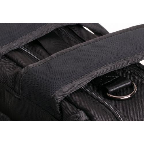 ＜HIDEO WAKAMATSU＞ルーバー 超強力ナイロン 横型ビジネスバッグ