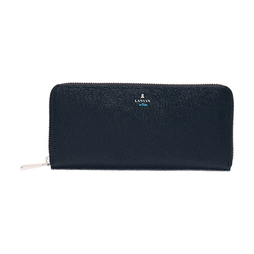＜ランバン オンブルー＞ワグラム/ファスナー式長財布 579606