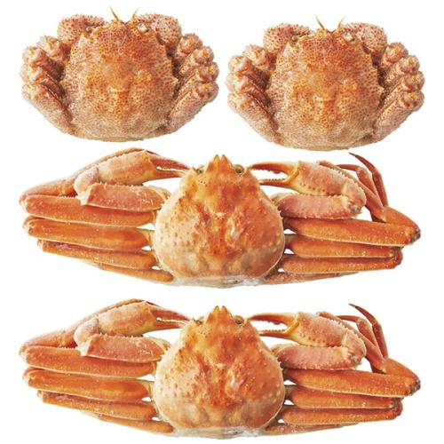毛がに・ずわいがに食べ比べ