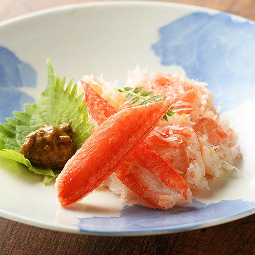 ゆでずわい蟹盛り