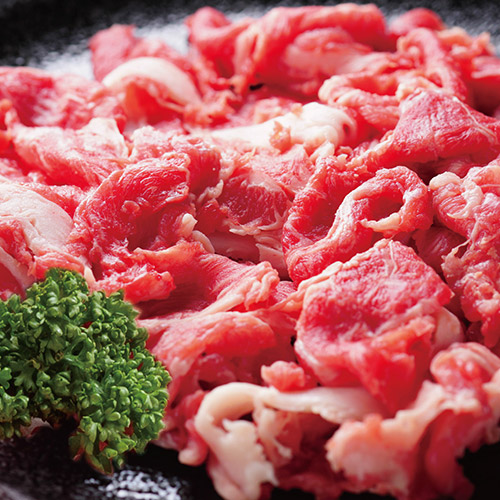 【福島県】★肉好きのための専門店★＜米沢牛卸 肉の上杉＞福島牛切り落とし 500ｇ