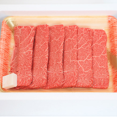 ＜米沢牛卸 肉の上杉＞福島牛赤身すき焼き用　300ｇ