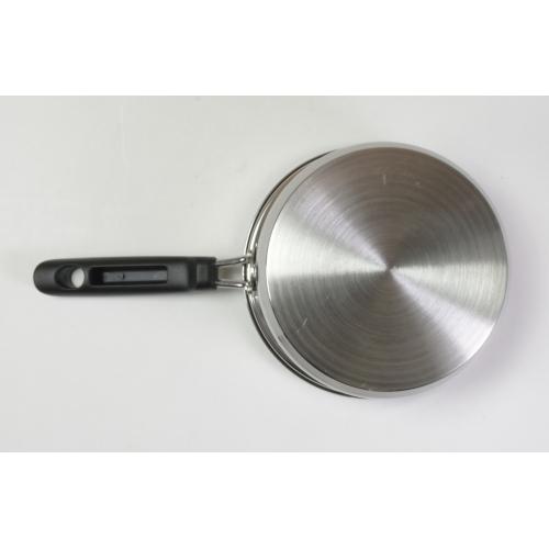 ＜ベストコ＞リンピオ ステンレス3層底ふっ素樹脂加工IHソースパン16cm