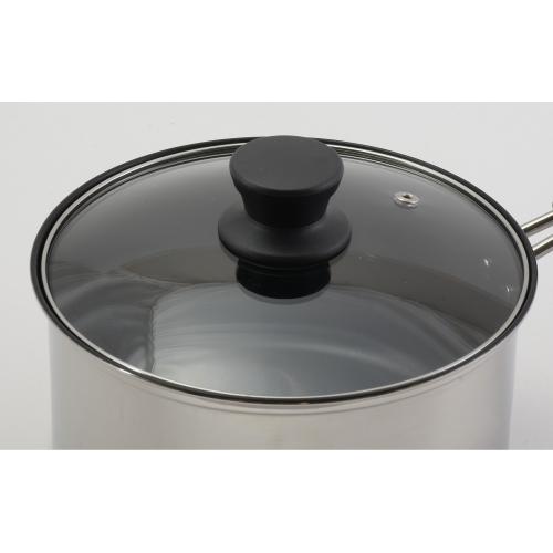 ＜ベストコ＞リンピオ ステンレス3層底ふっ素樹脂加工IHソースパン18cm