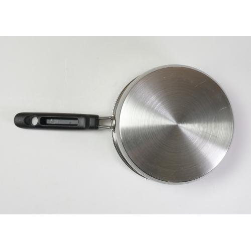 ＜ベストコ＞リンピオ ステンレス3層底ふっ素樹脂加工IHソースパン18cm