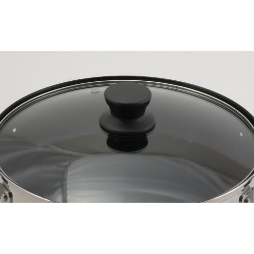 ＜ベストコ＞リンピオ ステンレス3層底ふっ素樹脂加工IHキャセロール24cm