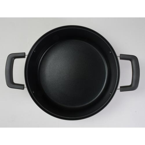 ＜ベストコ＞リンピオ ステンレス3層底ふっ素樹脂加工IHキャセロール24cm