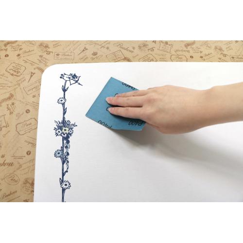 ＜ヨコズナ＞珪藻土 バスマット 花畑