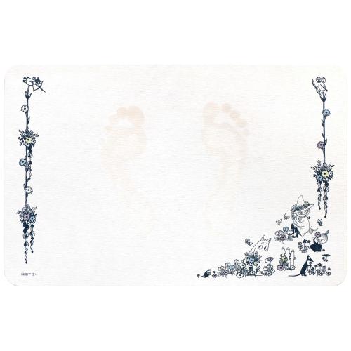 ＜ヨコズナ＞珪藻土 バスマット 花畑