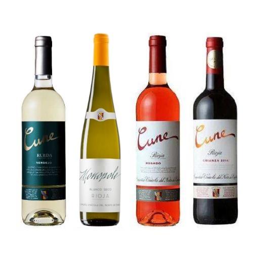 ＜クネ＞スペインの名門ワイナリー4本セット