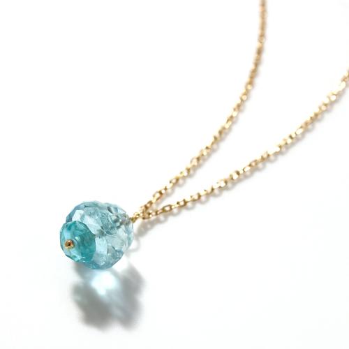 ＜HASUNA＞＊3月誕生石 Luxe Essence ネックレス アクアマリン&アパタイト