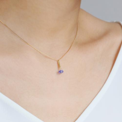 ＜HASUNA＞＊12月誕生石 Signature ネックレス タンザナイト