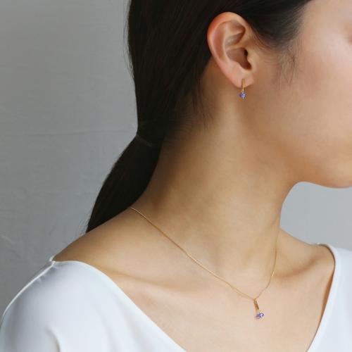＜HASUNA＞＊12月誕生石 Signature ピアス タンザナイト