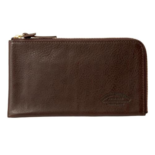 ＜池之端銀革店＞イタリアンレザー・L字ファスナー長財布