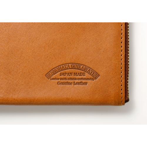 ＜池之端銀革店＞イタリアンレザー・L字ファスナー長財布