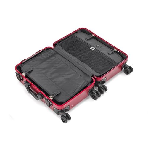 ＜ZERO HALLIBURTON＞クラシックアルミ2.0　31L／ポリッシュブルー【圧縮袋ペタコ付き】