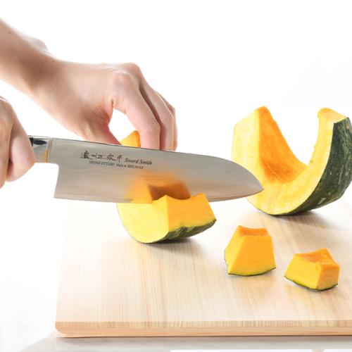 【日用雑貨】濃州正宗作　ダマスカス三徳包丁