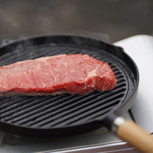 【日用雑貨】ステーキ＆グリルパン　木柄付