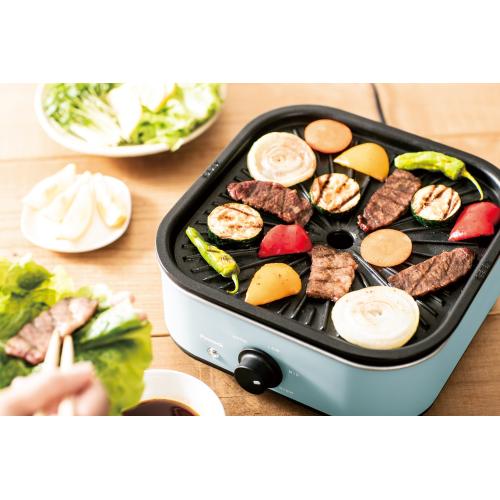 ＜ピーコック＞コンパクトグリル鍋