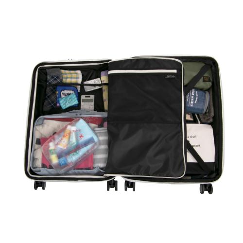 ＜ACTUS＞フリーズ ブレーキ車輪付 ハーフオープンキャリー Mサイズ