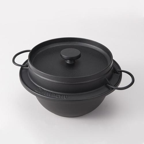 【日用雑貨】＜岩鋳＞南部鉄器　ごはん鍋　3合炊