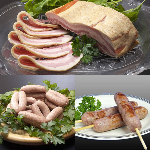 <飛騨高原ハム>オリジナルギフト（ベーコン・ウィンナー・粗挽きフランクフルト）