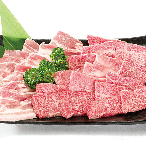 ★使いやすい小分けパック★＜宮崎牛＞宮崎牛・宮崎産豚焼肉セット （各300g）