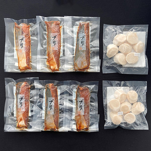 北海道産帆立&ブリ照焼