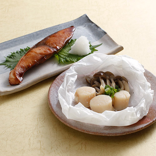 北海道産帆立&ブリ照焼