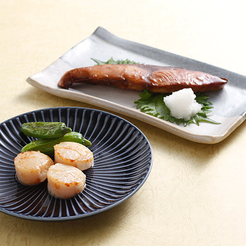 北海道産帆立&ブリ照焼