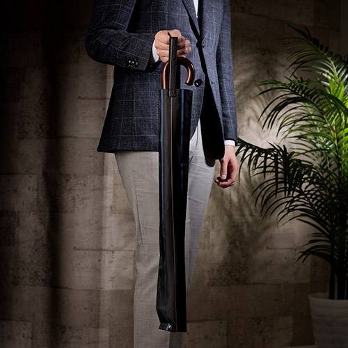 ＜ANA FINDS＞Ramuda チョークストライプ 2WAY折りたたみ傘