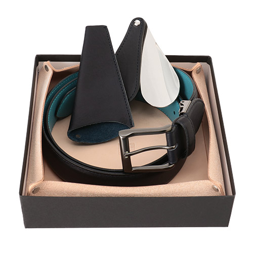 ＜ANA FINDS＞長沢ベルト工業 葛飾レザー 伸縮ベルト＆シューホーン セット