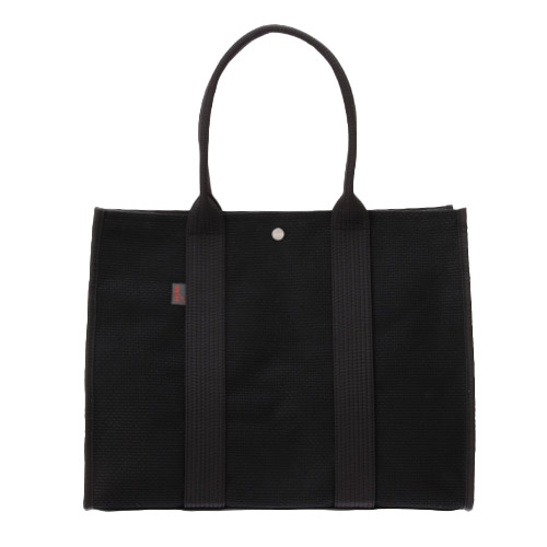 ＜sasicco＞スクエアトートL 黒