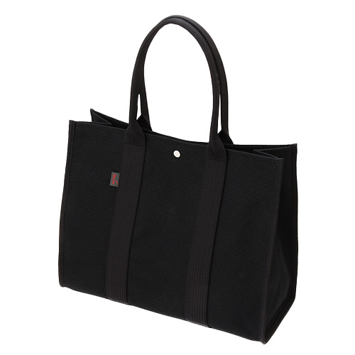 ＜sasicco＞スクエアトートL 黒