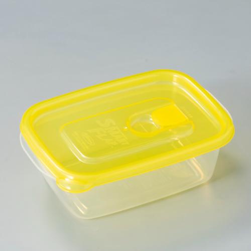 【日用雑貨】フラップ付カラフル保存容器 10個組