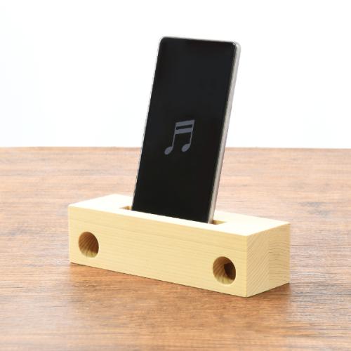 【日用雑貨】ひのきスマホスピーカー