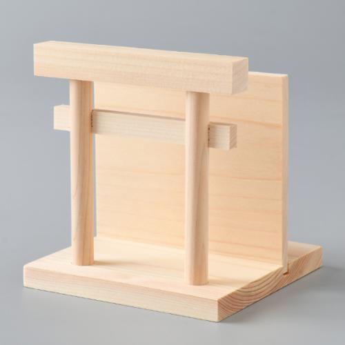 【日用雑貨】ひのき鳥居型お札立て