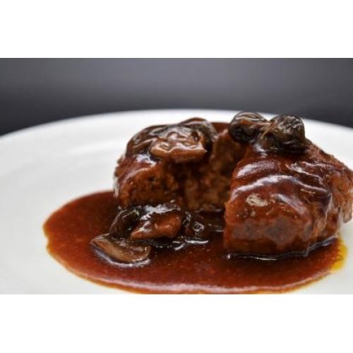 ＜ANA FINDELISH＞山形県産舟形マッシュルームを使ったデミグラスハンバーグ